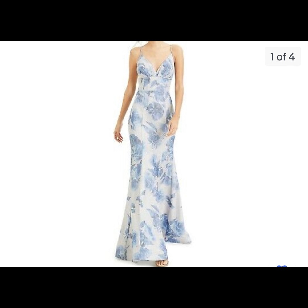 B. Darlin Glitter-Knit Floral Dress